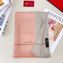 纯棉秋冬美拉德新款女士羊绒时尚围巾围脖200*100大披肩方巾休闲