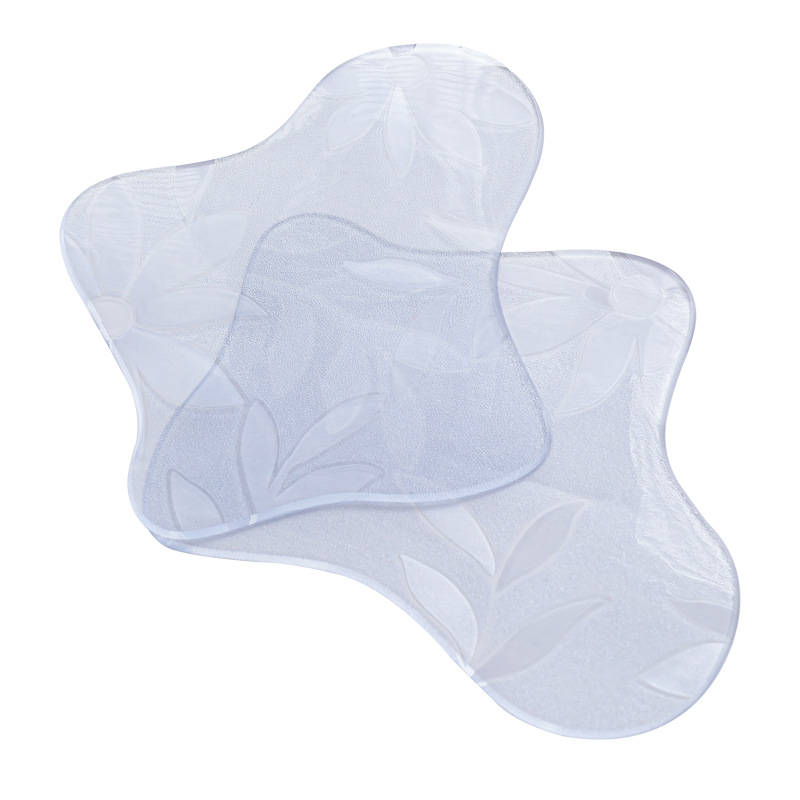 Cojín de vidrio suave de PVC de forma especial, esteras de vidrio suave, esteras de comedor impermeables a prueba de aceite antideslizante, esteras de comedor domésticas, esteras de mesa de comedor modernas y simples