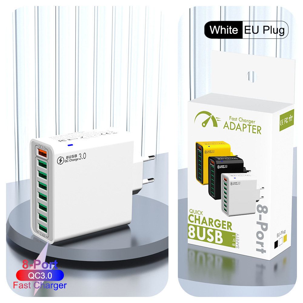 QC3.0 유럽 표준 흰색 [소형 포장]