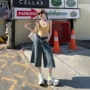 夏季新款直筒美式七分裤