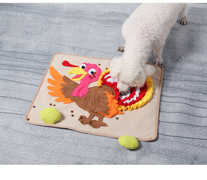 Truthahn Schnüffelteppich Für Hunde Pädagogisches Spielzeug_voghion.com