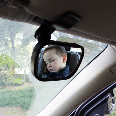 Baby rearview mirror in the Car mirror