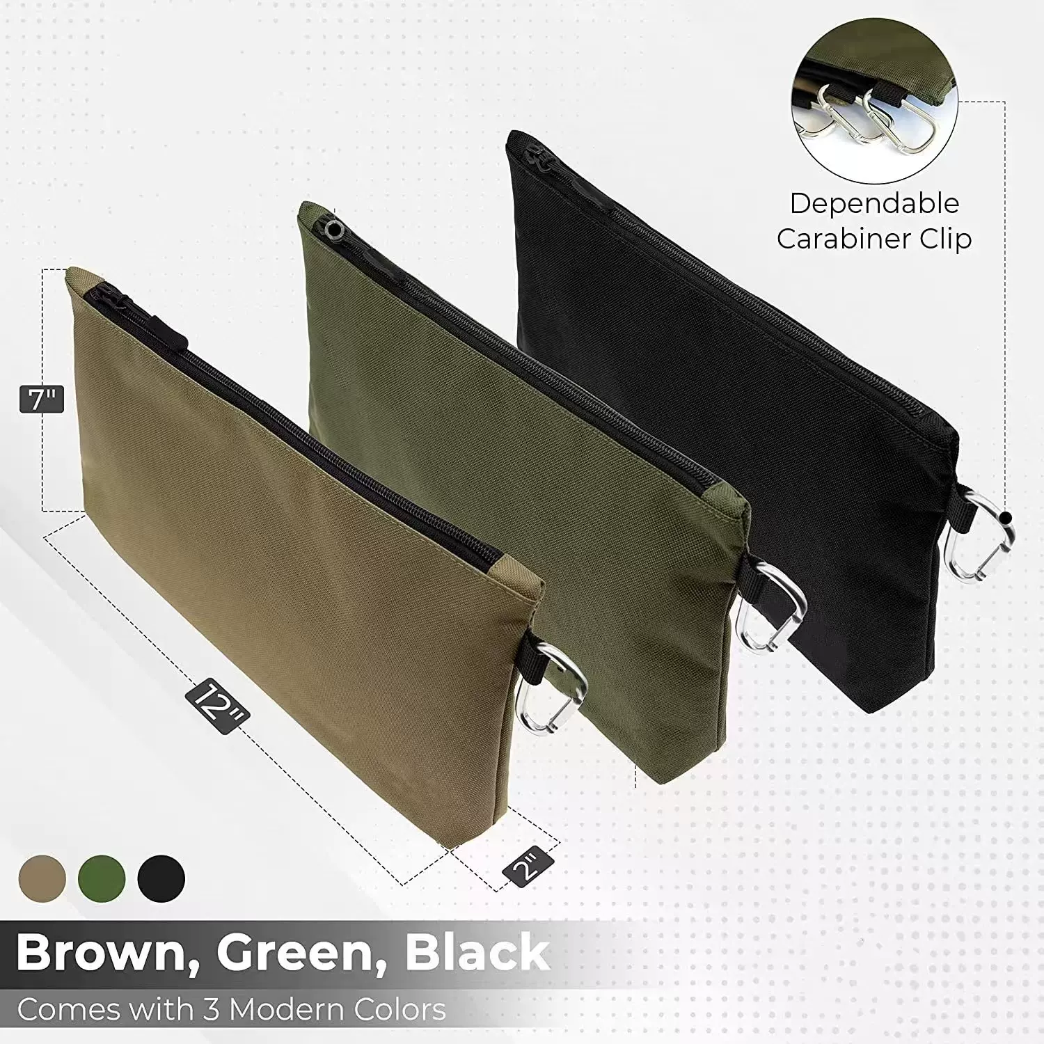 亚马逊工具袋拉链袋,小工具袋,多功能收纳袋,化妆品文具收纳包