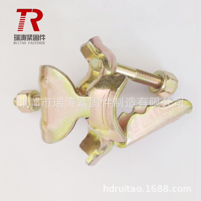 建筑用国标镀锌钢板冲压卡钢筋扣件 连墙扣件 固定架子管十字扣件