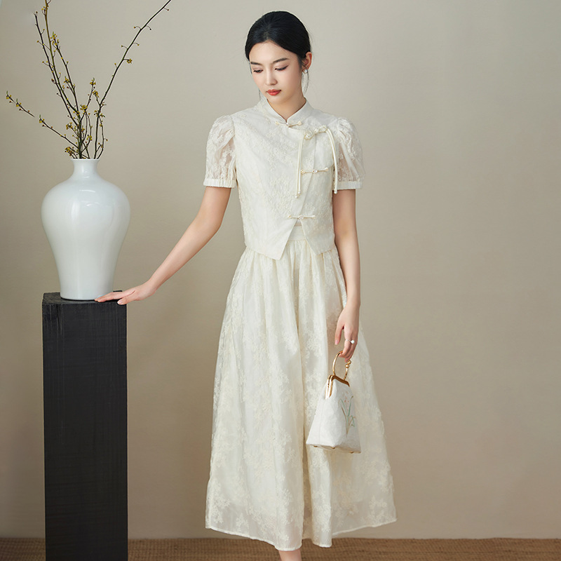 Bộ quần áo mặc nhà nữ cotton tay ngắn mùa hè — 2411401 - Hạnh chi tiết 3