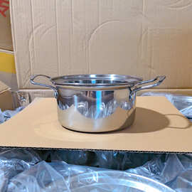 不锈钢奶锅小汤锅礼品小锅小火锅婴儿辅食煮热牛奶锅电磁炉小奶锅