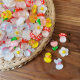 Cute mushroom duck cream glue diy small accessories resin ice transparent flower mixed hair handmade homemade hairpin phone case