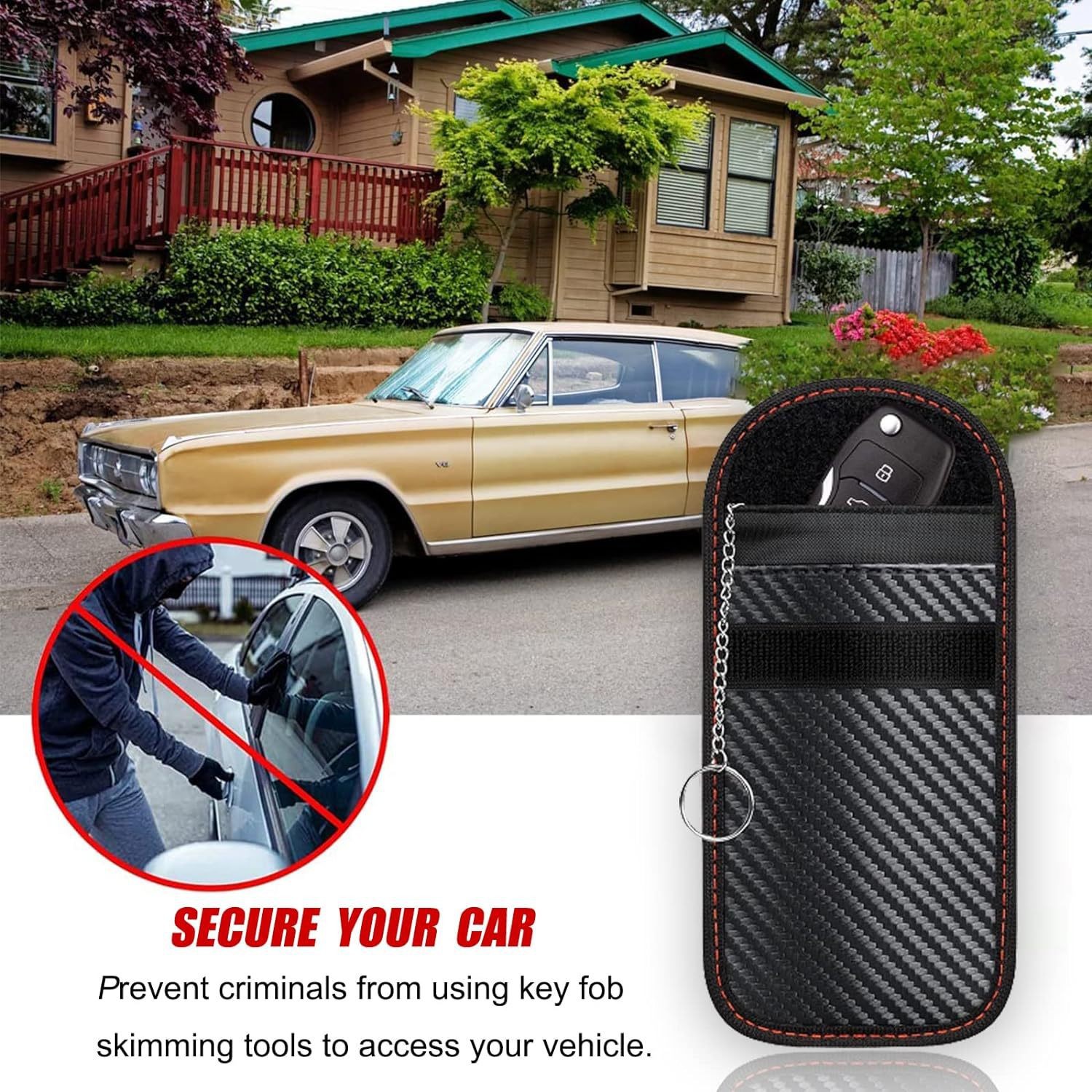 Manufacturer mobile phone signal shielding bag car key antimagnetic anti-theft brush RFID electromagnetic shielding storage bag