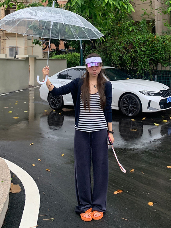 空气感果冻垂垂裤女2025秋冬新款休闲厂裤高腰宽松显瘦窄版直筒裤|undefined