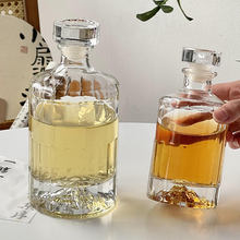 创意观山冷萃咖啡密封瓶空瓶冰茶瓶网红酒瓶玻璃果酒瓶分装酒壶无