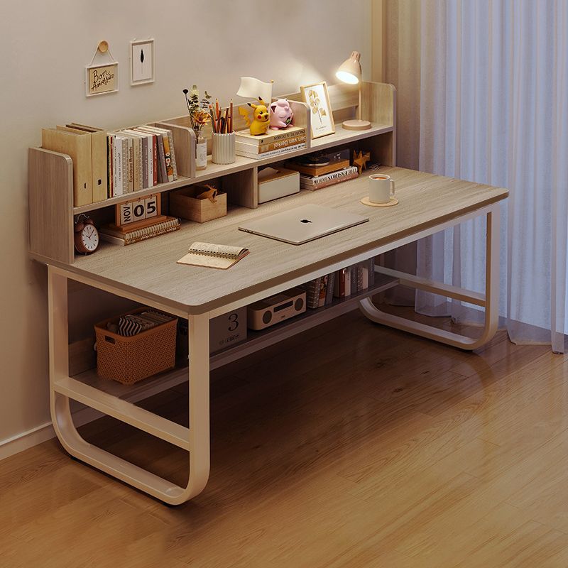 Computer Desk Bedroom Home Desk Girls Rental House Workbench Writing Desk Desk Bookshelf Integrated Table