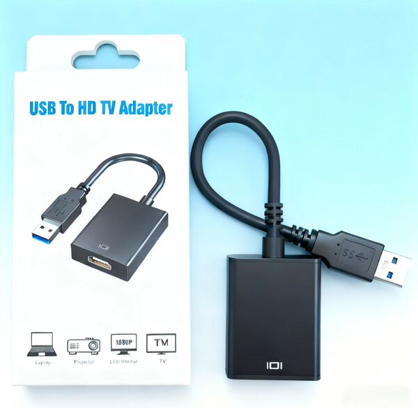 Foreign Trade Cross-Border Usb3.0Hdmi Wholesale Usb3.0 to HDMI 1080P External High-Definition Cable Adapter