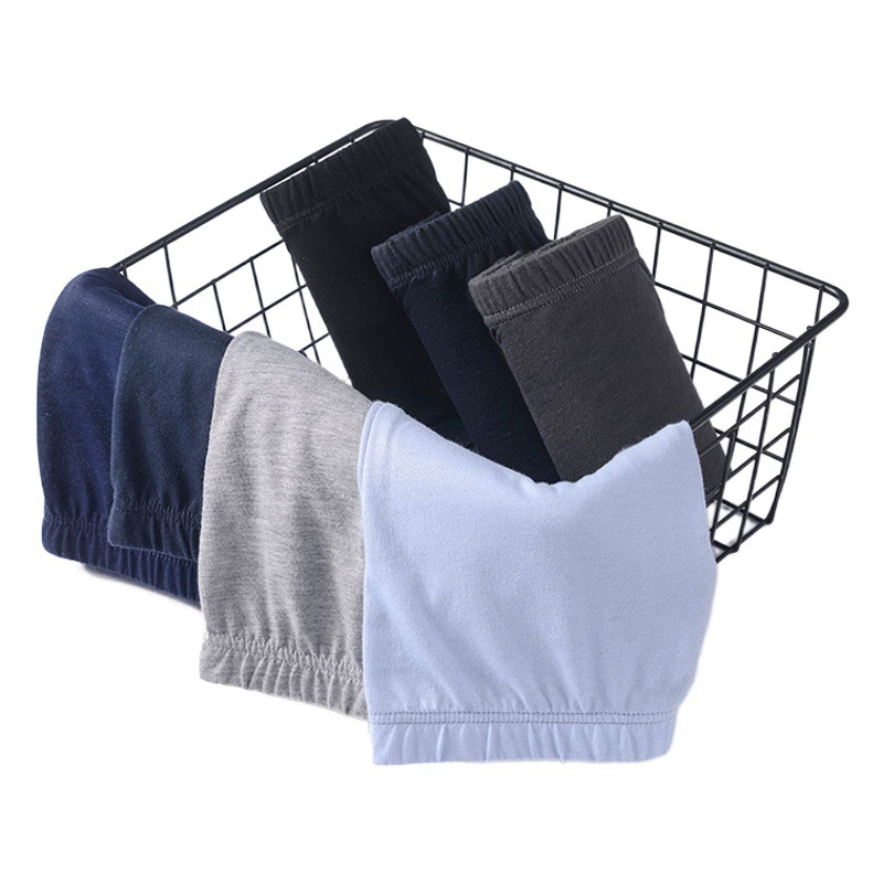 Мужское хлопковое нижнее белье оптом плюс размер персонализированные брюки со средней талией, дышащие свободные однотонные новые хлопковые боксеры