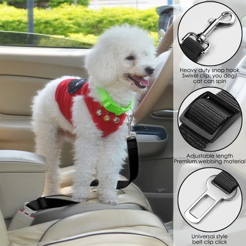 Car pet safety belt socket car pet leash pet dog car seat belt nylon multi-color