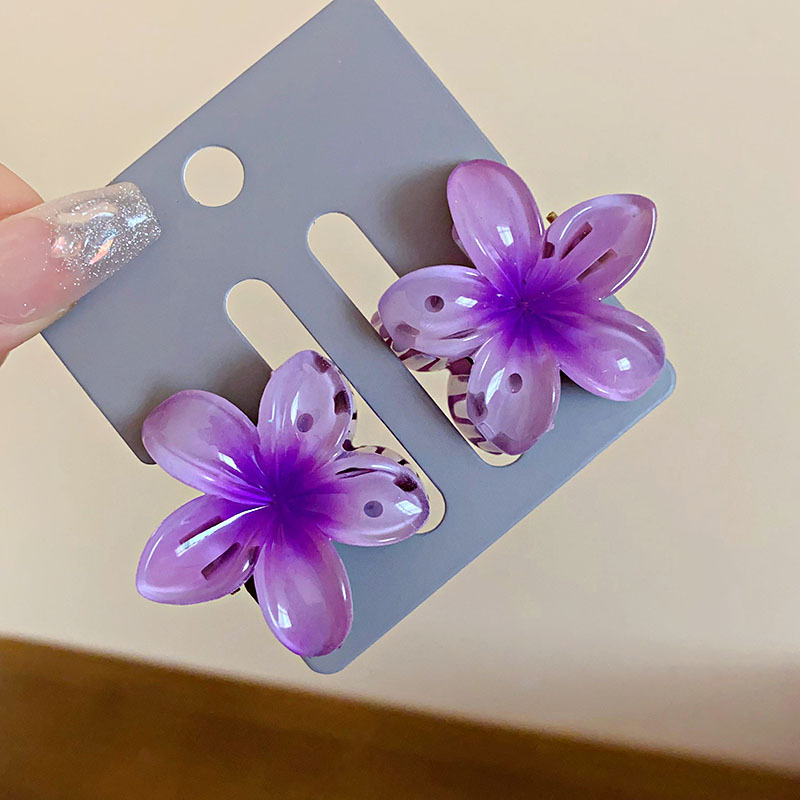 Super hada organza flor perla pinza para el cabello pinza dulce y elegante pinza de tiburón estilo literario de nicho accesorios para el cabello