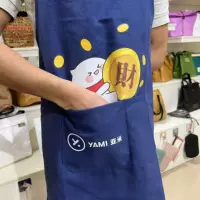 Набор холст фартук домашняя выпечка приготовление пищи кухня уборка нагрудник может быть напечатан логотип процесс горячего тиснения