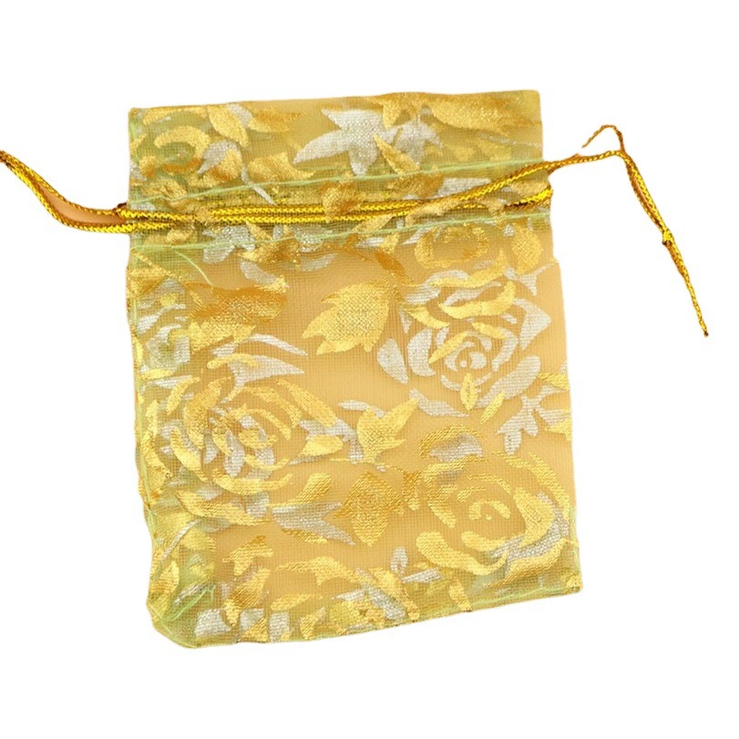 Бронзовая Роза марлевая сумка конфеты подарок органза сумка Косметика Упаковка ювелирных изделий оптом марлевая сумка