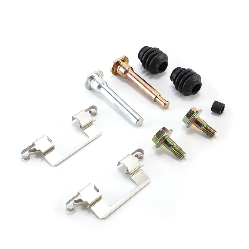 Pin de guía de pinza de freno Kit de reparación pinza de soporte tornillo acessorio de metal transfronterizo de goma