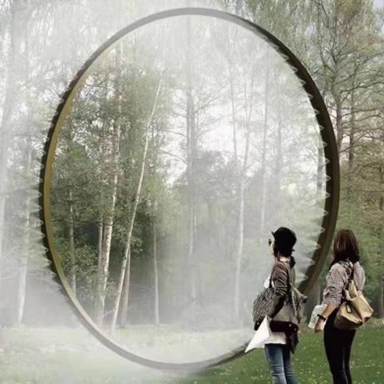 金桥加工无动力人造雾门 景区创意门水雾长廊夏季户外降温打卡