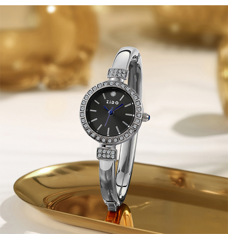 S012-silver shell with black surface [single watch]