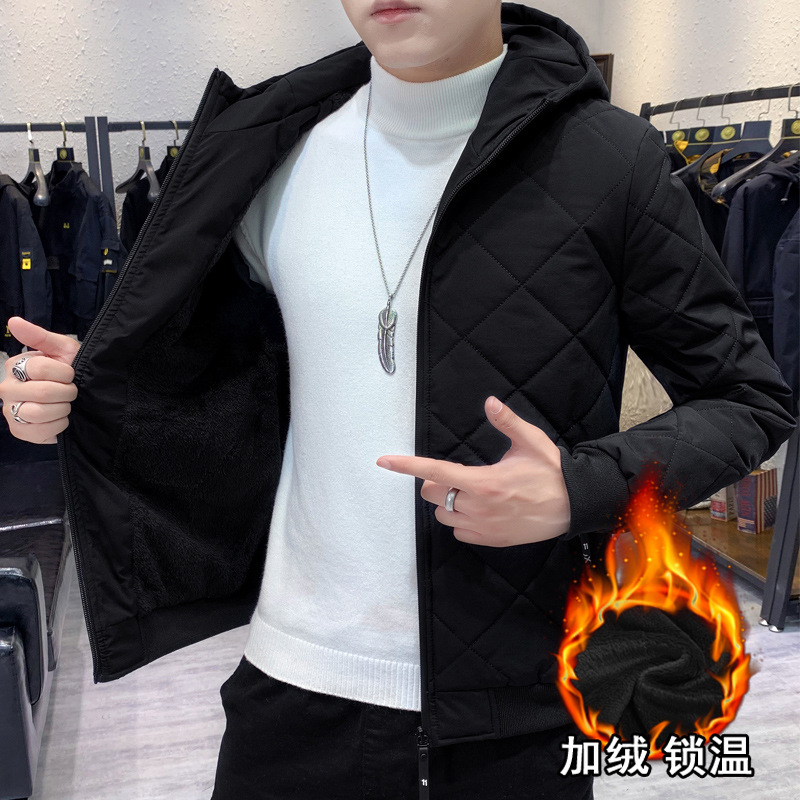 Abrigo de algodón acolchado chaqueta de lana de invierno para hombre abrigo ligero de algodón acolchado abrigo de algodón para hombres nueva chaqueta de algodón acolchado ropa de invierno corta para hombres para estudiantes