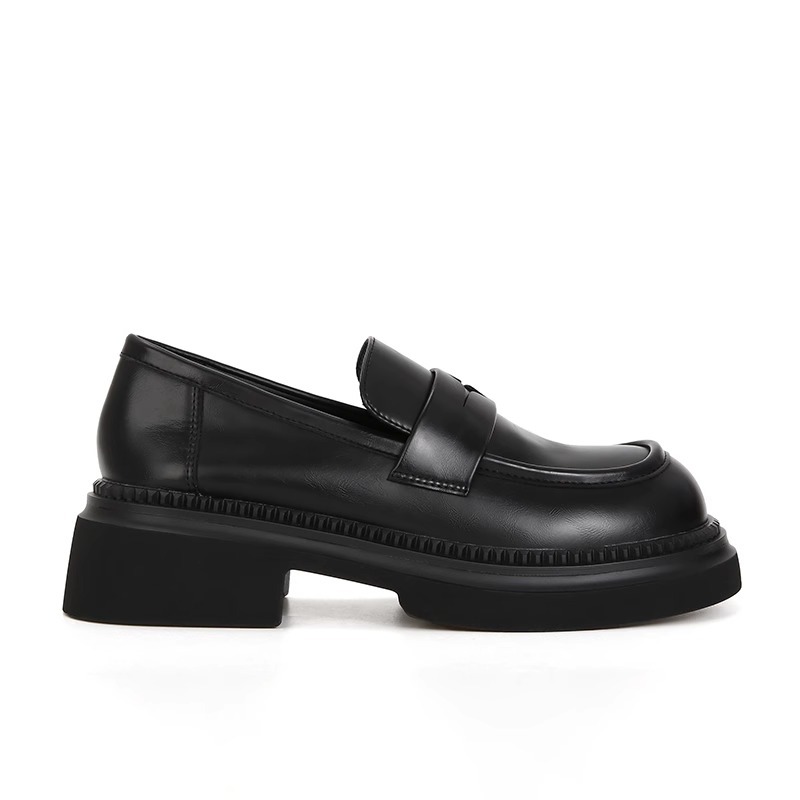 【 sheii Suyinyin 】 Maillard single shoe women's British style retro thick soled lazy loafers women's small leather shoes