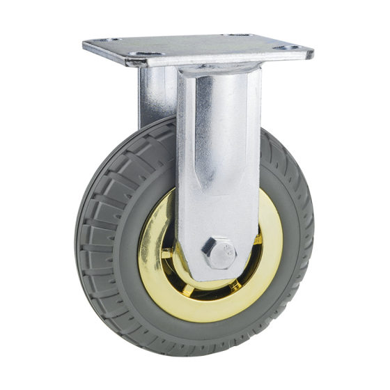Heavy medium gray gold-plated beacon wheel 3/4/5/6/8 inch non-slip universal wheel wear-resistant labor-saving casters