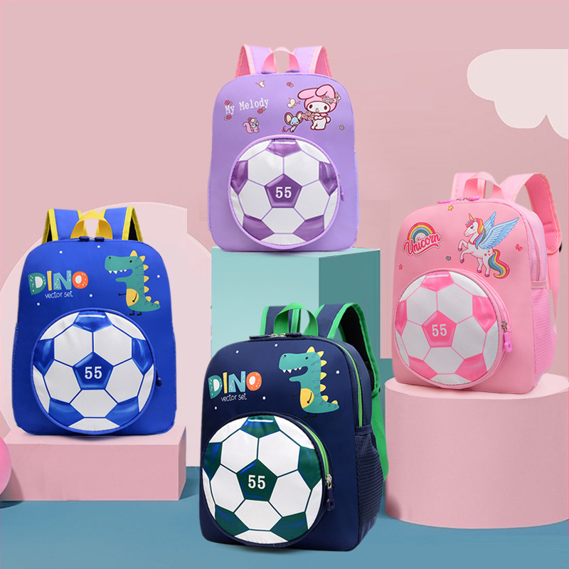 Venta directa de Kindergarten mochila de dibujos animados lindo niños mochila de reducción de carga de protección de la columna vertebral mochila de comercio exterior