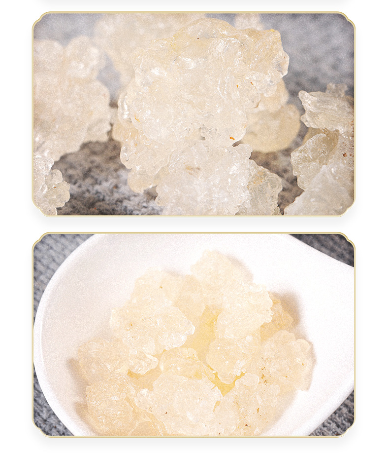 Snow Fungus Jelly Xue Yan Natural Dried Resin 250g for Dessert Soups and Herbal Drinks in use