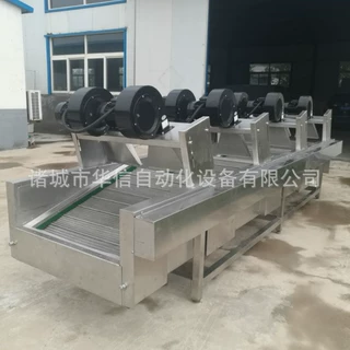 食品果蔬翻转式风干干燥机设备 连续翻转式快速风干机沥水吹干机