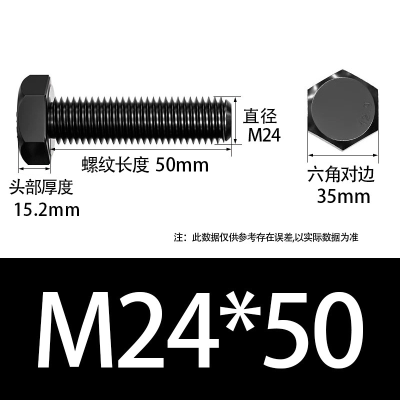 10.9级高强度螺栓M12-M36钢结构专用GB/T1228全螺纹外六角螺丝|undefined
