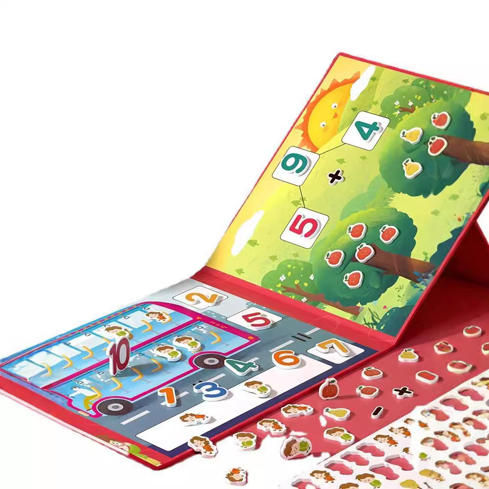 Kindergarten Grado Uno descomposición digital estudiante de escuela primaria Ilustración aritmética de juguete dentro de 10 adición y resta artefactos de ayuda para la enseñanza