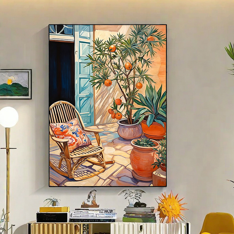 装饰画挂画多巴胺客厅卧室餐厅玄关画酒店高颜值治愈油画|undefined