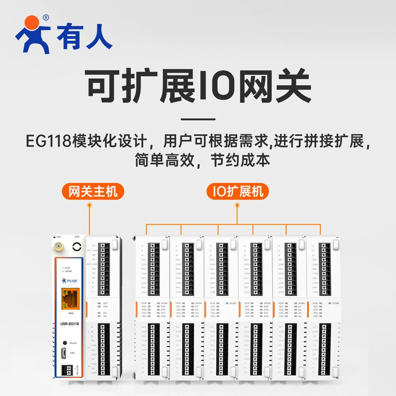 有人 Arduino открытый исходный IoT шлюз контроллер сетевой IO программируемый USR-EG118 шлюзовый модуль