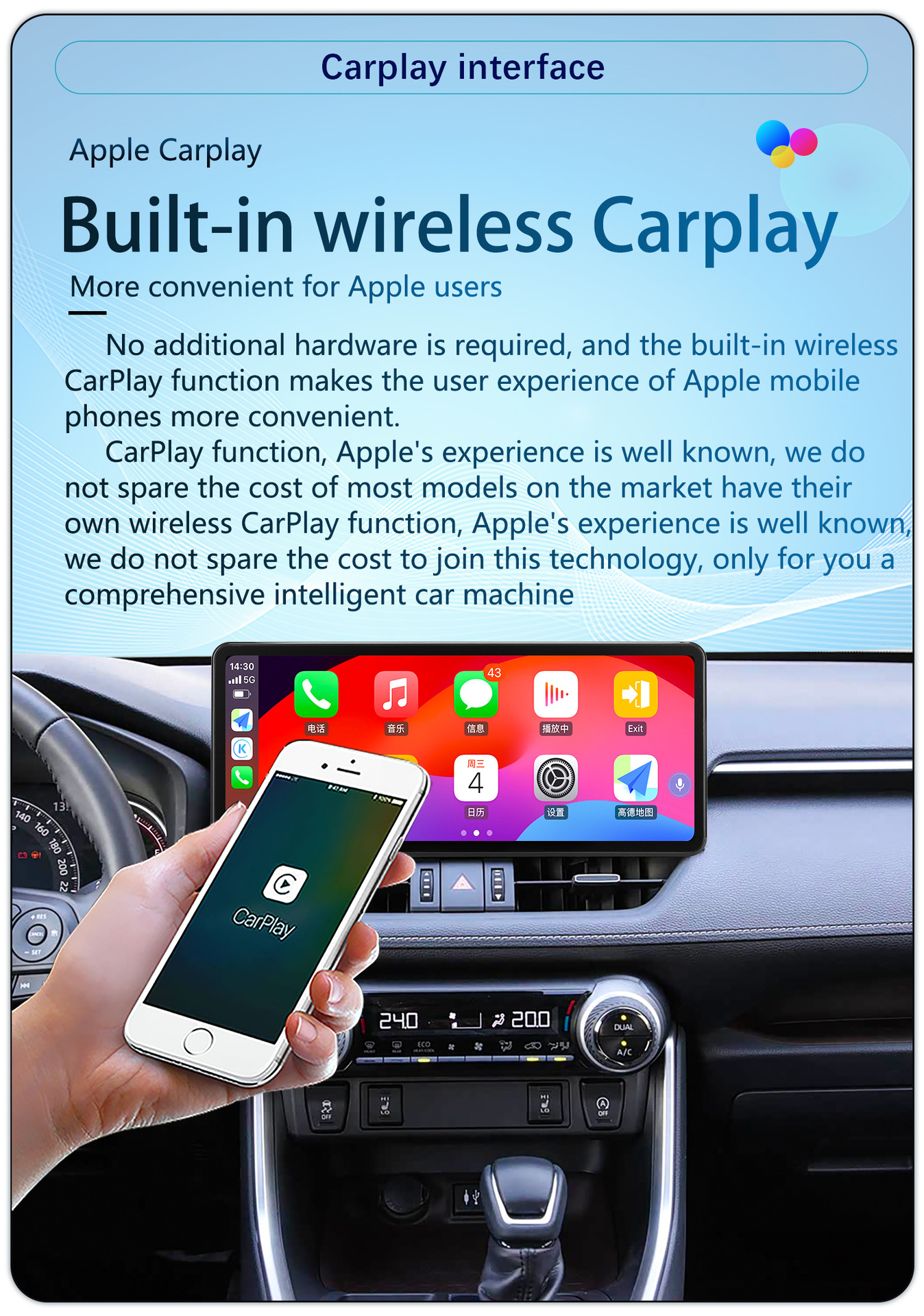 Suitable for 12.3-Inch 20-22 Model Toyota Rav4 Android Large-Screen Carplay Navigation 360 Panoramic All-In-One Machine