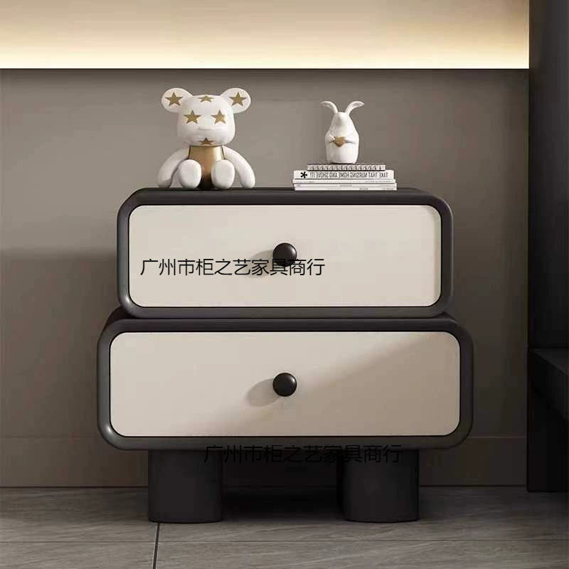 Новый кремовый стиль прикроватная тумбочка для спальни, шкаф для хранения, креативный простой современный небольшой домашний прикроватный шкаф