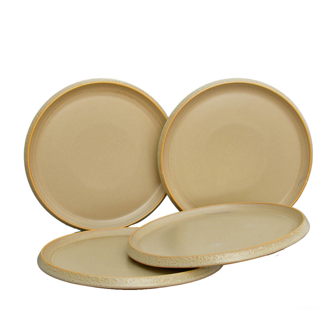 Porcelain dinner plate set of 4 plates xerve dish wholesale