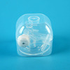 Glass, straw, universal nozzle, feeding bottle, breast pump with glass, wide neck, set