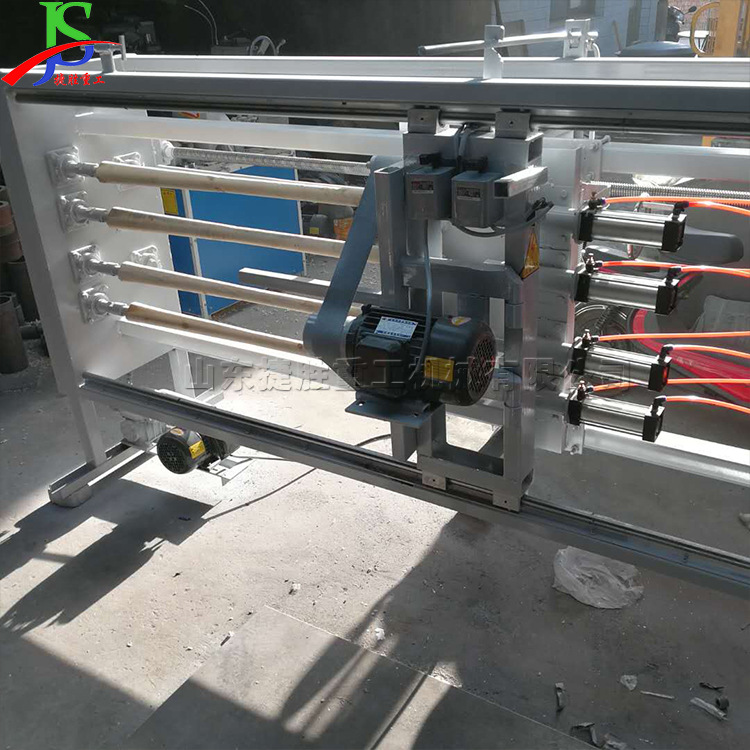 Máquina de azada horizontal totalmente automática 1,7 m pico mango de madera manejar máquina de pie de cuatro estaciones de madera Barra de lijadora