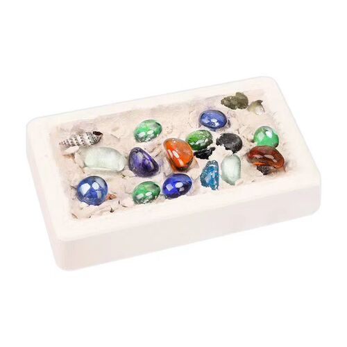 Children's Rainbow Gemstone Archaeological Gemstone Digging Toy DIY Handicraft Brain Development Preschool Dinosaur Archaeology Wholesale Street Stall
