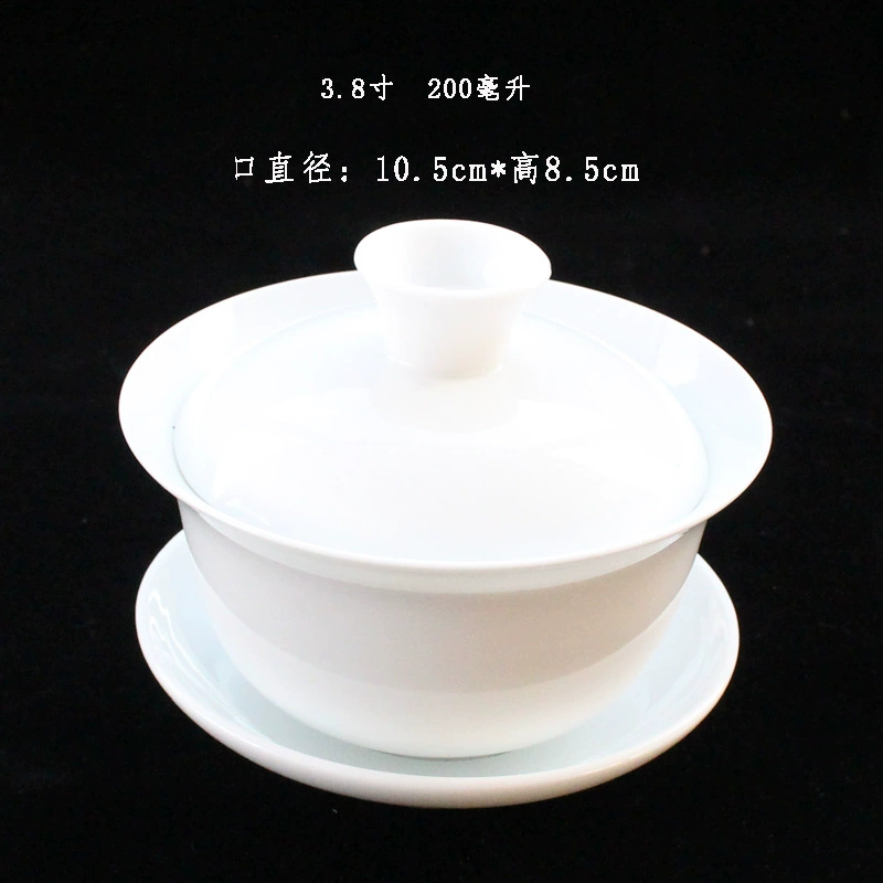 Ceramic white tea set with accessories, direct factory sales