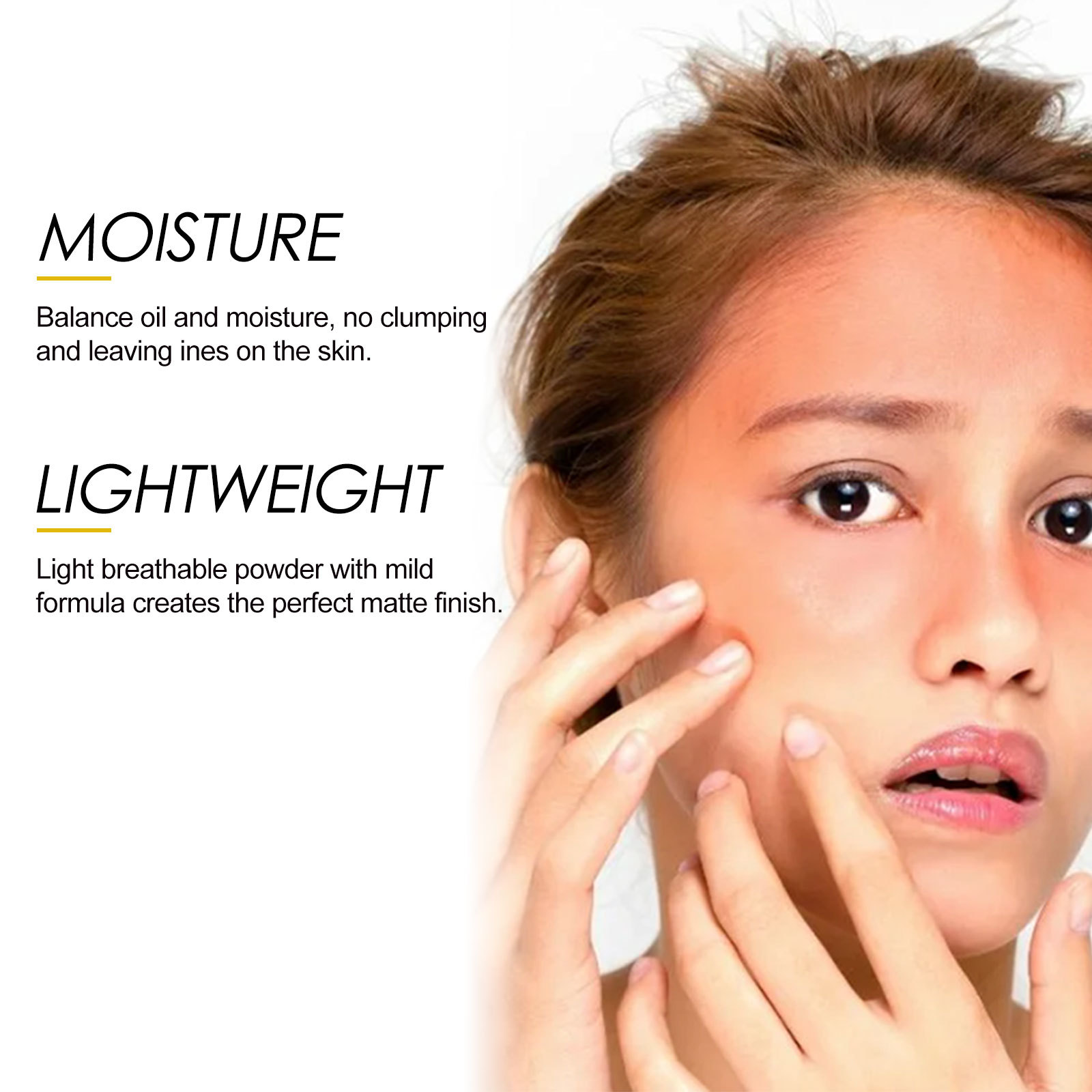 EELHOE setting powder, natural, light, breathable, oil-controlling, long-lasting, waterproof, sweat-proof, makeup setting powder_voghion.com