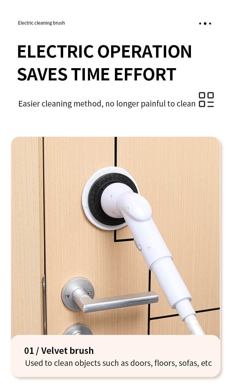 Title 10, Cepillo eléctrico inalámbrico 6 en 1 con mango ...