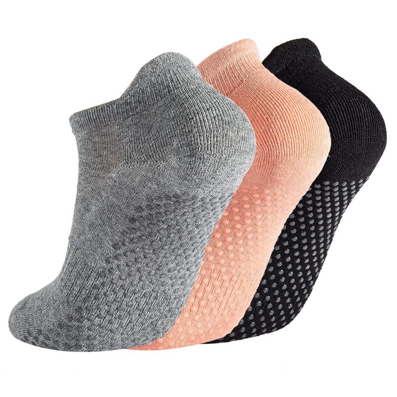 Yoga Pilates Socks Non-slip Rod Sports Socks with Grip Ballet Women Men Barefoot Hospital Work Socks