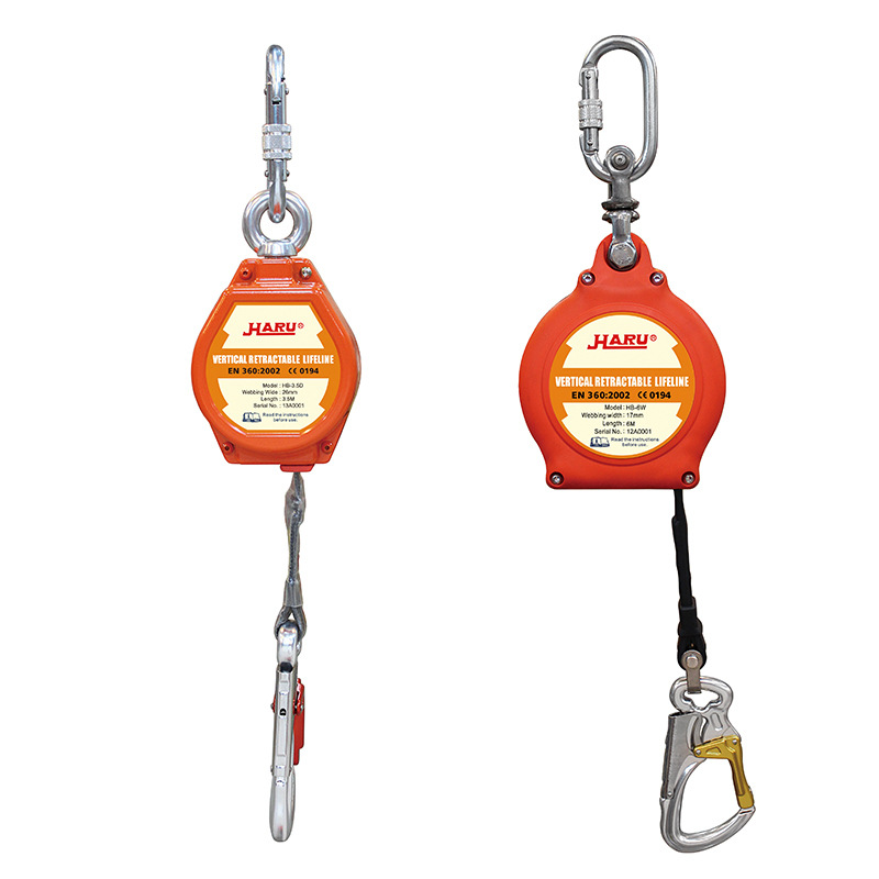 Taiwán Xinhui HARUHB Dispositivo de autobloqueo de trabajo aéreo 6 metros 10 metros 30 metros estándar nacional Haru dispositivo de prevención de caídas de desaceleración