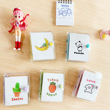 韩国3孔活页本PVC透明活页外壳学生线圈手账本笔记本批发手帐本