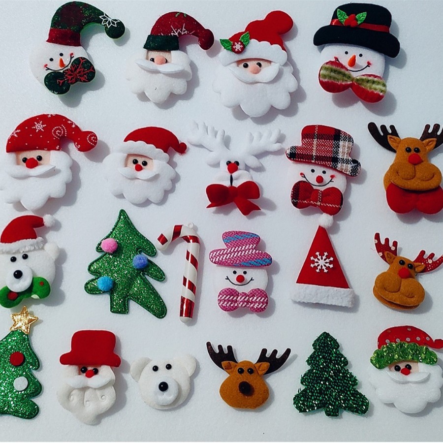Decoraciones navideñas transfronterizas colgantes navideños accesorios del árbol de navidad fieltro algodón espeso hecha a mano diy Santa
