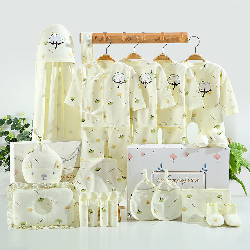 Newborn clothes suit baby Gift box spring and autumn winter Newborn Birth full moon baby gift Supplies