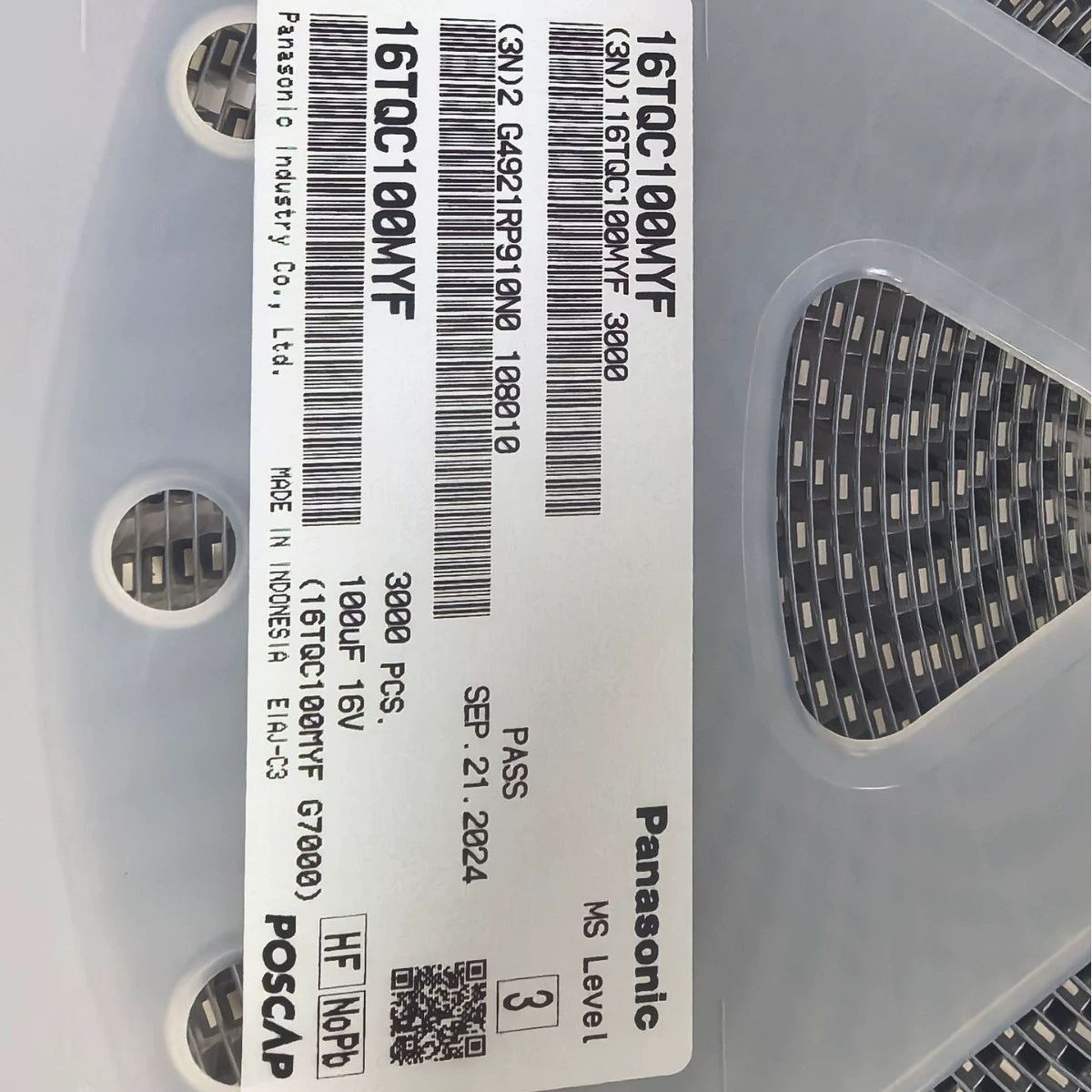 Танталовый конденсатор 16TQC100MYF, оригинальный, новый товар