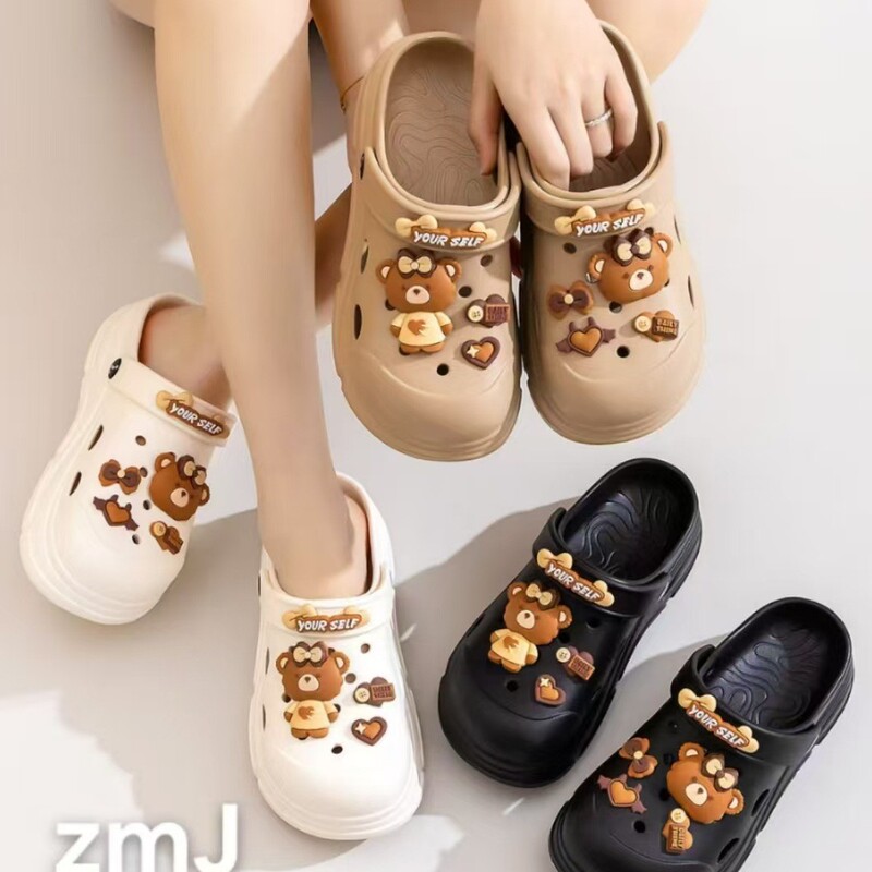 Eva Croc Shoes Women's Shit Feeling Zmj8189 Thick-Soled Home Indoor Sandals Women's Beach Shoes